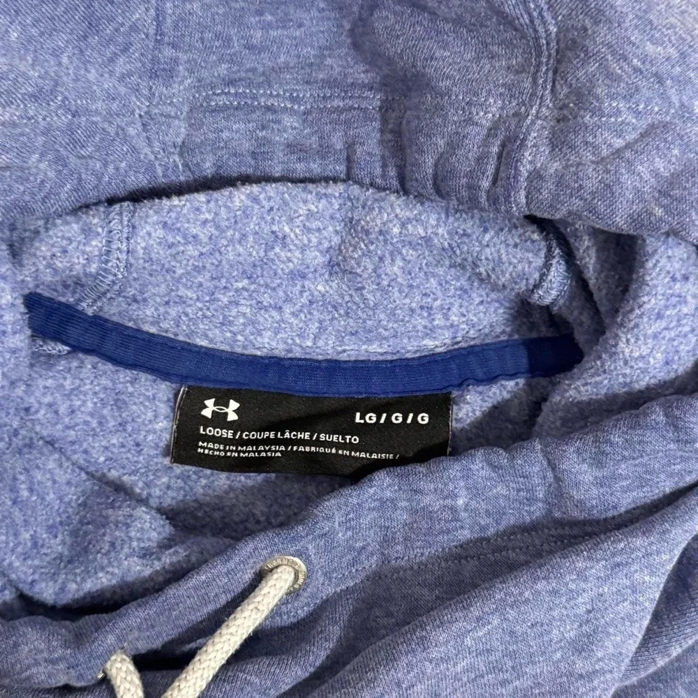 Girls UA Athletic Blue Active  Cotton Classic Hoodie Size Large